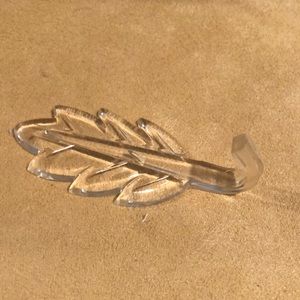 Vintage 1950’s Lucite Acrylic Robe Towel Hook Wall Mount Hook